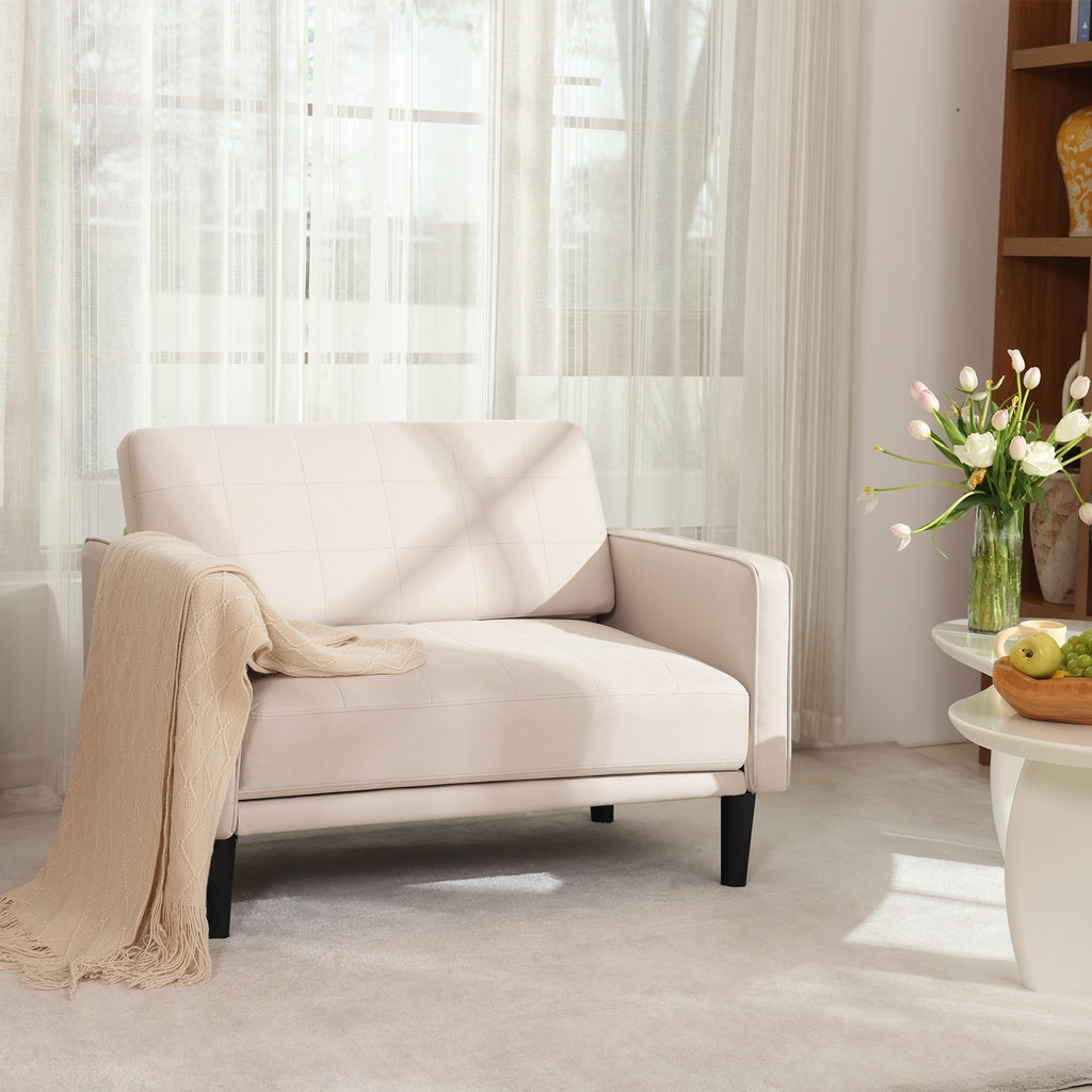 45" Comfy Loveseat Sofa for Small Spaces Small Couch with Removable Washable Cover