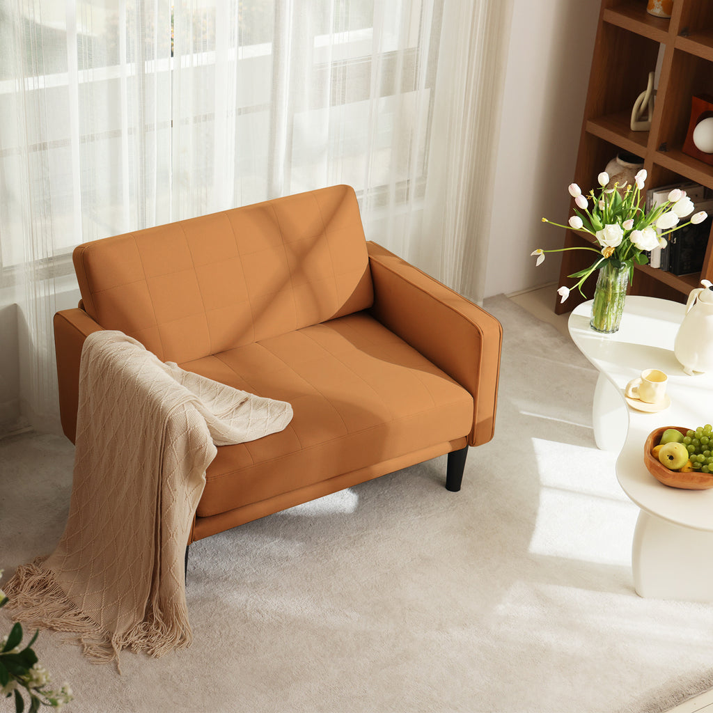 45" Comfy Loveseat Sofa for Small Spaces Small Couch with Removable Washable Cover