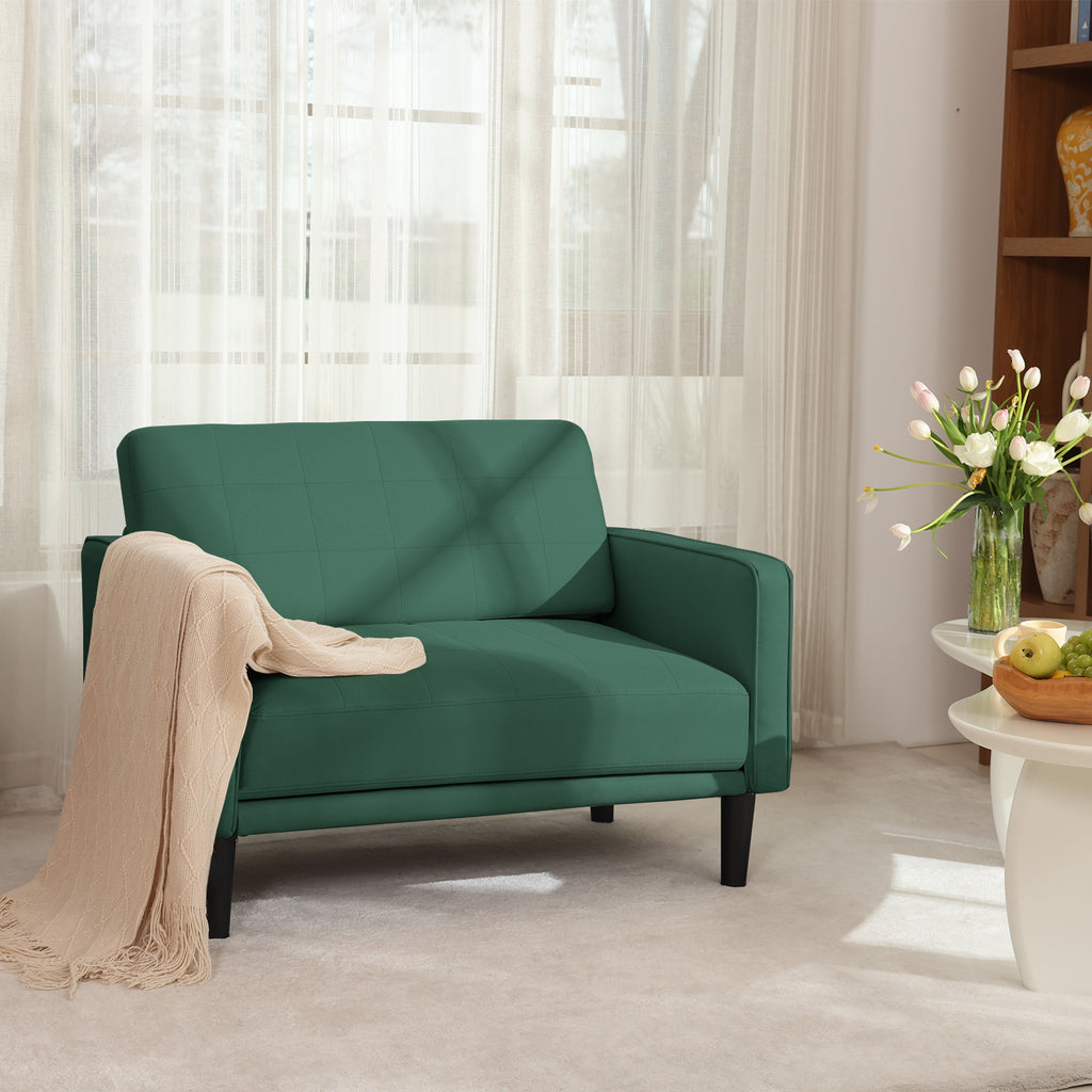 45" Comfy Loveseat Sofa for Small Spaces Small Couch with Removable Washable Cover