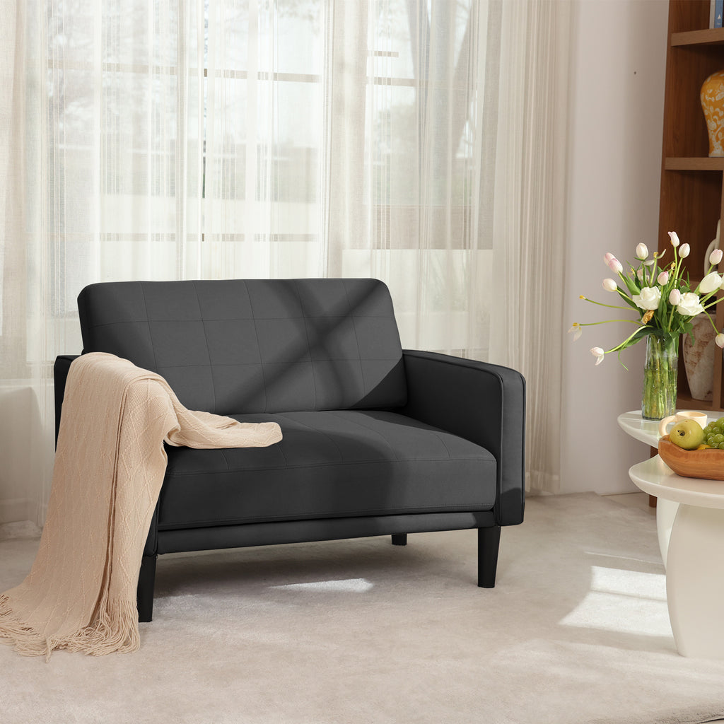 45" Comfy Loveseat Sofa for Small Spaces Small Couch with Removable Washable Cover