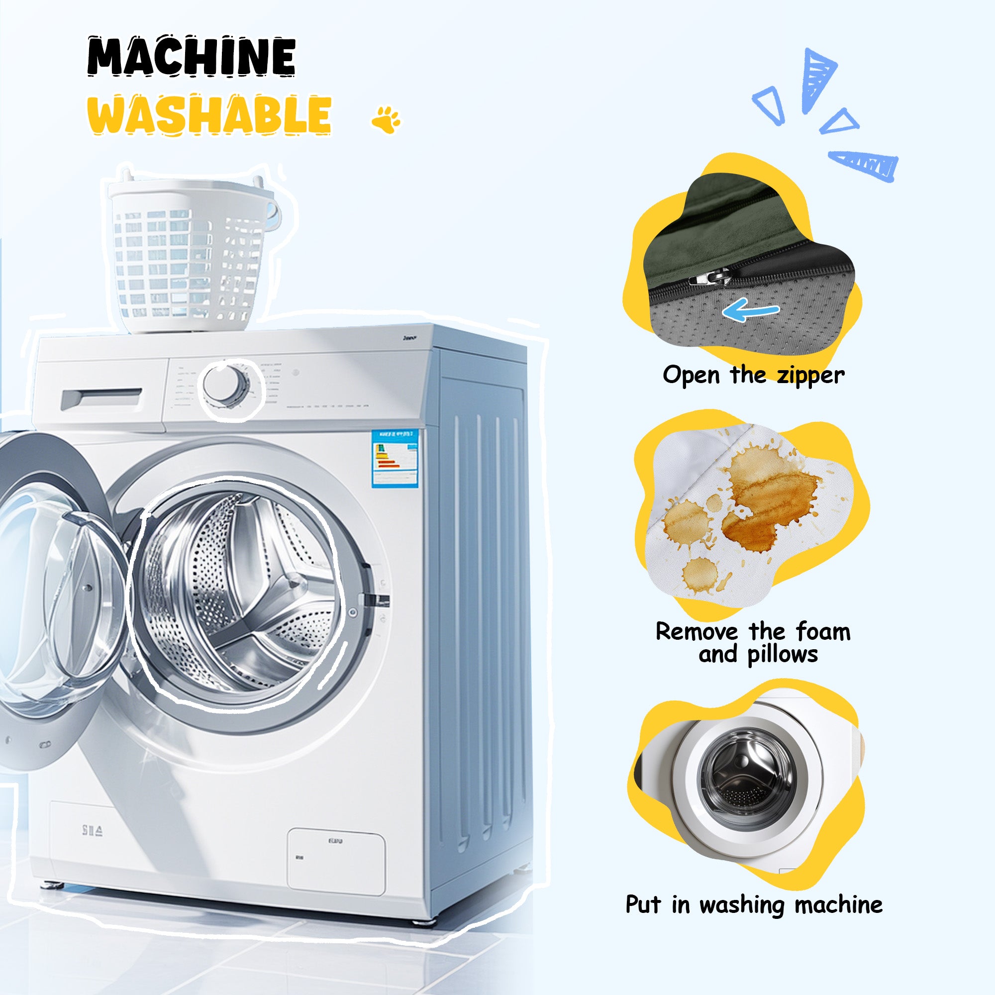 Solespit Large Orthopedic Dog Sofa Bed (Green)