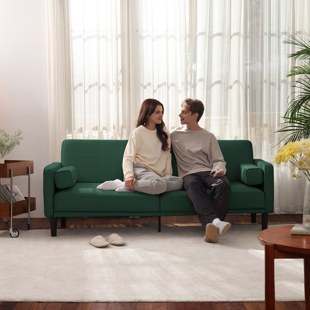 79" Comfy Loveseat Sofa for Small Spaces Small Couch with Removable Washable Cover