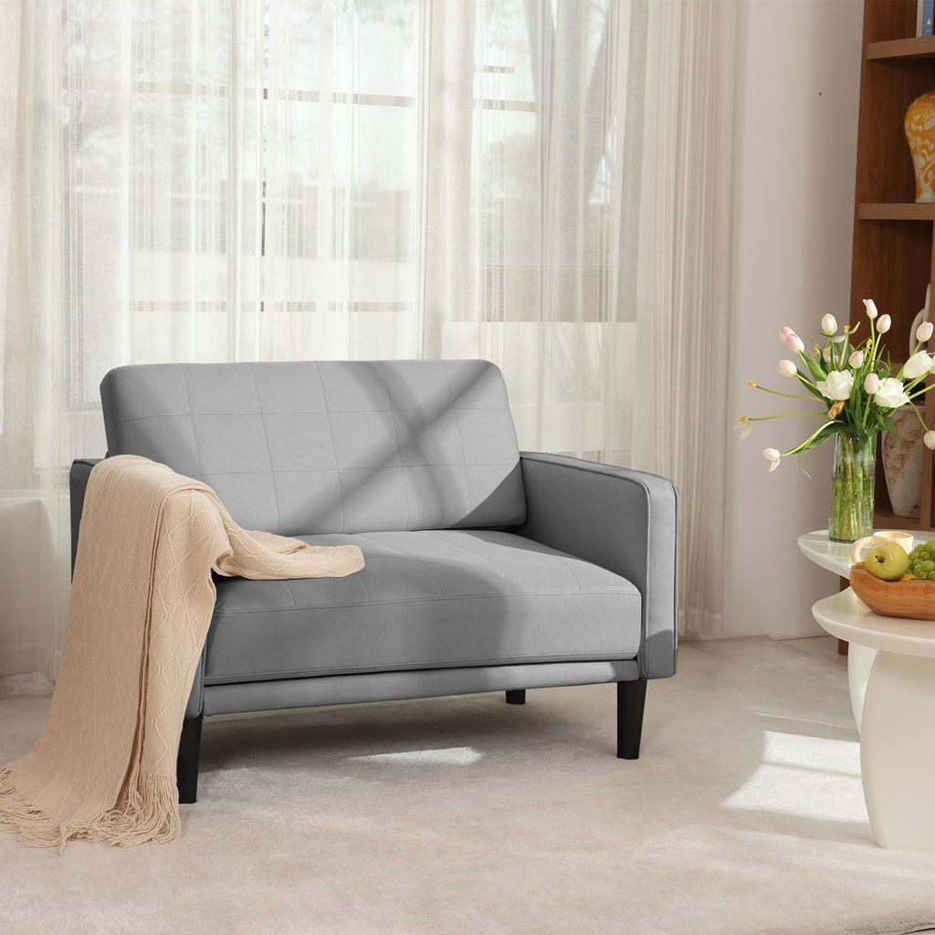 45" Comfy Loveseat Sofa for Small Spaces Small Couch with Removable Washable Cover