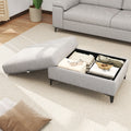 Modular Storage Ottoman for Sectional Sofa Loveseat Footrest