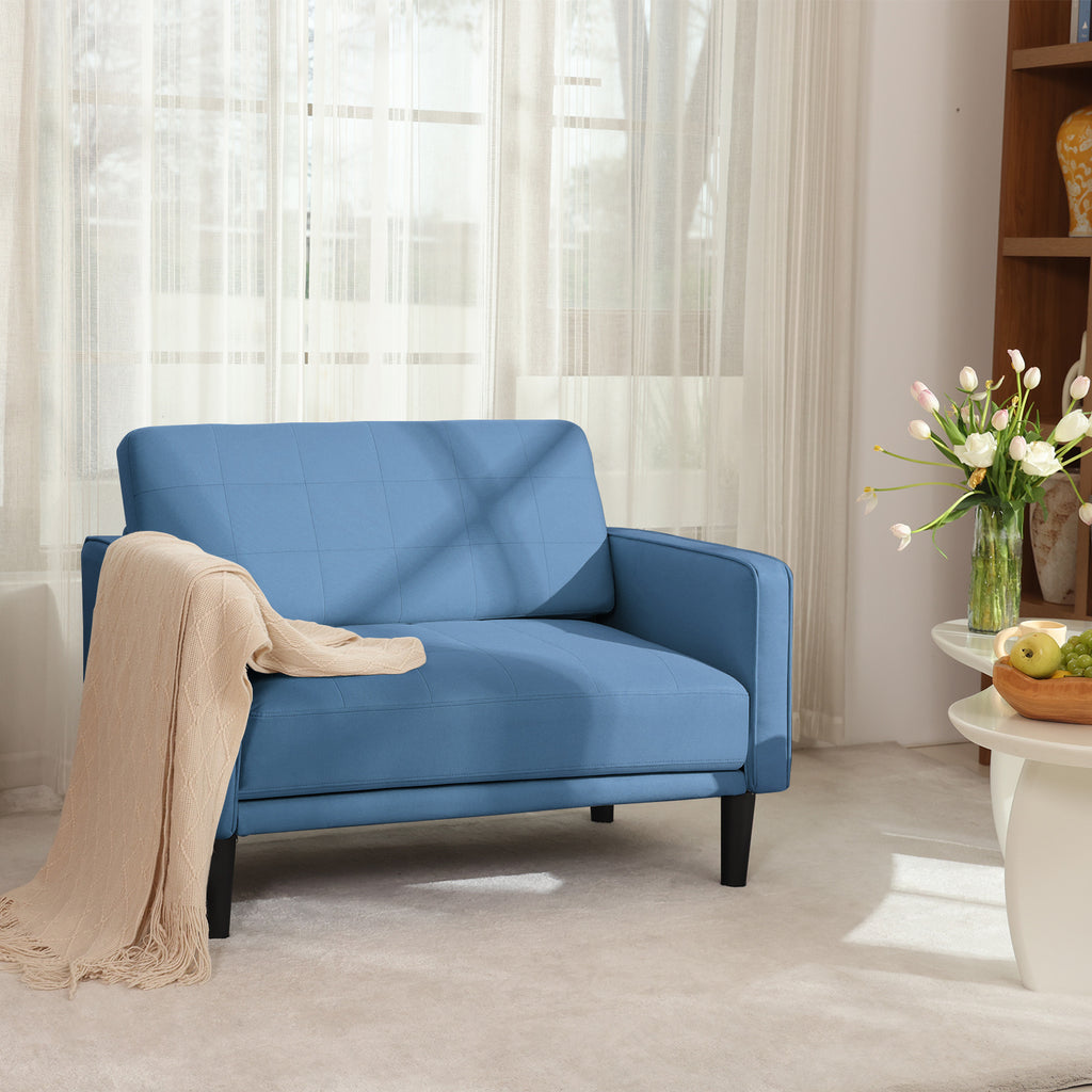 45" Comfy Loveseat Sofa for Small Spaces Small Couch with Removable Washable Cover