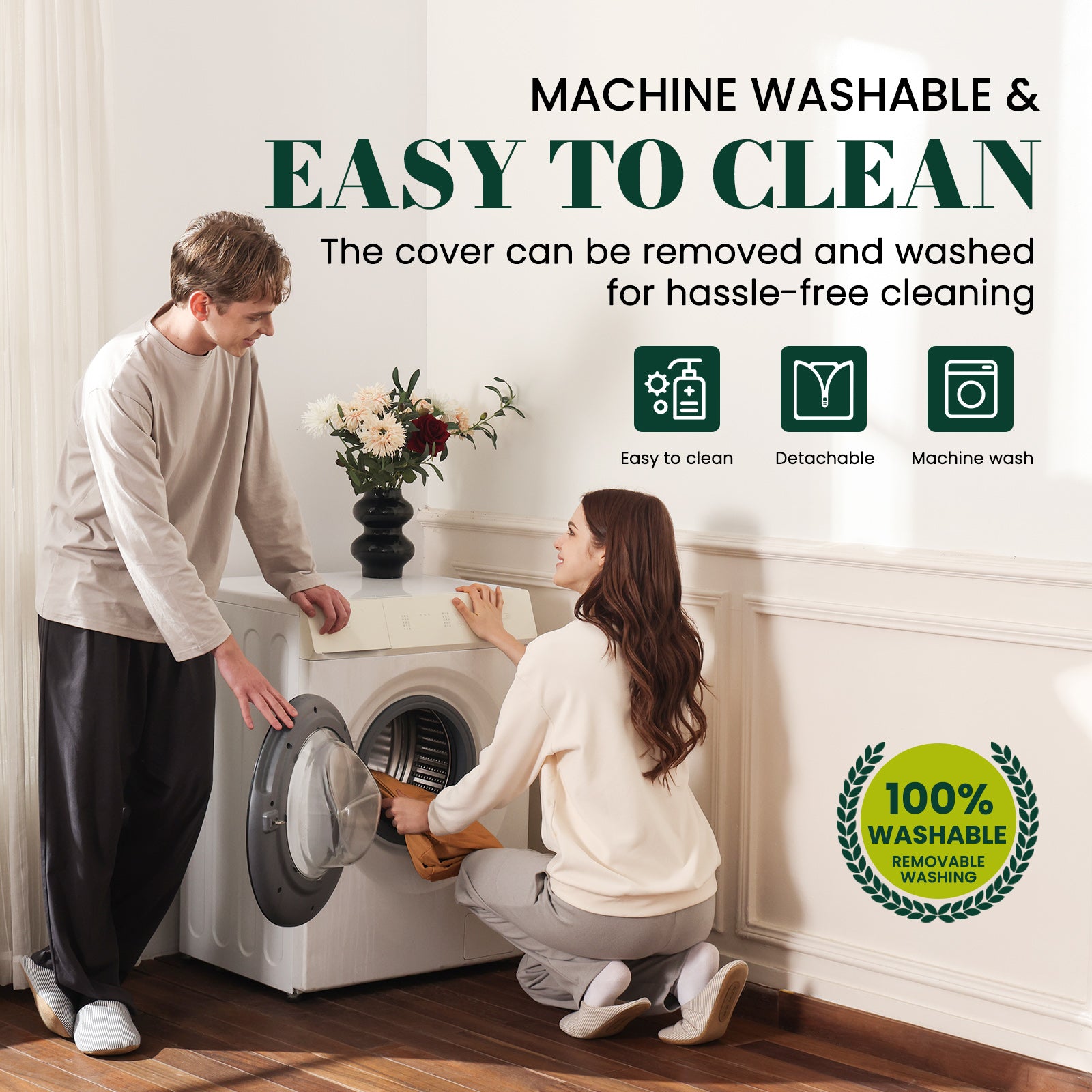 45" Comfy Loveseat Sofa for Small Spaces Small Couch with Removable Washable Cover