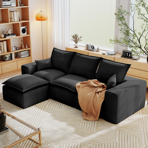 107" L Shaped Modular Sectional Couches for Living Room