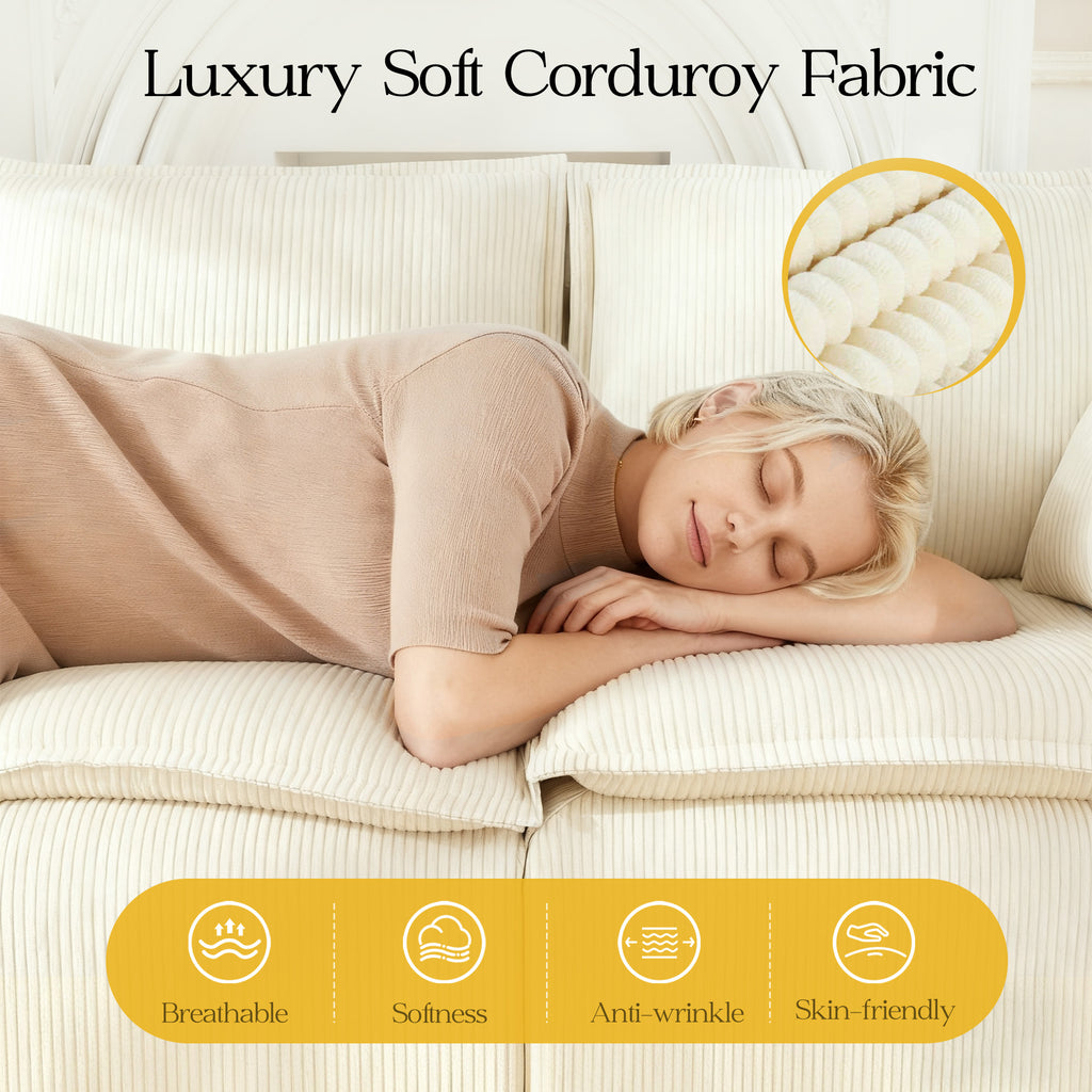 107" L Shaped Modular Sectional Couches for Living Room