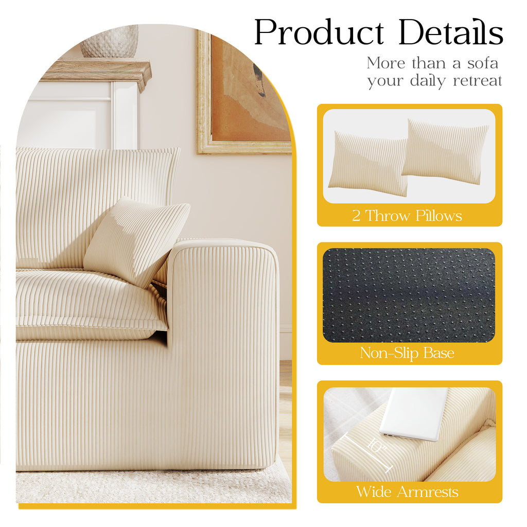 107" L Shaped Modular Sectional Couches for Living Room